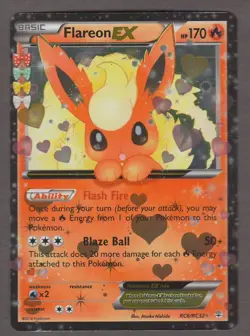 Pokemon Generations Radiant Collection Flareon EX RC6/RC32 Ultra Rare 2016 LP - Image 1