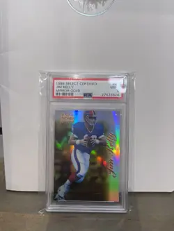 1996 Select Certified Mirror Gold #81 Jim Kelly /30 PSA 9 - Image 1