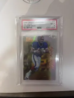 1996 Select Certified Mirror Gold #81 Jim Kelly /30 PSA 9 - Image 2