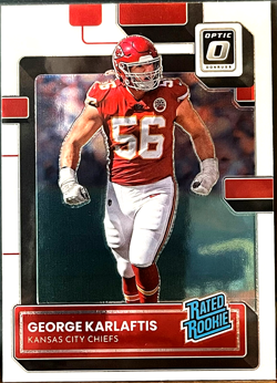 2022 Donruss Optic #256 George Karlaftis RC Kansas City Chiefs - Image 1