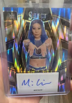 2024 Panini Select WWE - Signature Selections Michin #SL-MCH Flash Prizm (AU) - Image 1