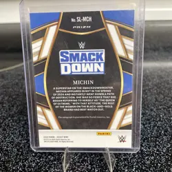 2024 Panini Select WWE - Signature Selections Michin #SL-MCH Flash Prizm (AU) - Image 3