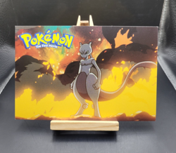 1999 Pokemon The First Movie 2 of 3 Warner Bros. Post Card Mewtwo Art - Image 1