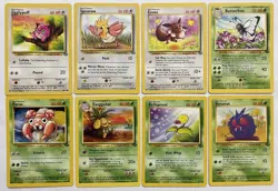 Lot: 8 Vintage 🌳 Jungle Set Pokemon TCG Cards 1999 WOTC Butterfree Eevee Etc LP - Image 1