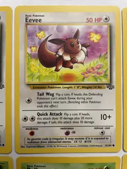 Lot: 8 Vintage 🌳 Jungle Set Pokemon TCG Cards 1999 WOTC Butterfree Eevee Etc LP - Image 4