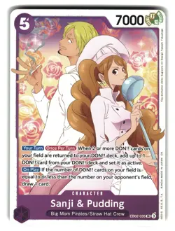 Sanji & Pudding EB02-035 SR 25th Anniversary Collection One Piece Card - Image 1