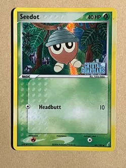 LP! Seedot (60/100) EX Crystal Guardians Stamped Reverse Holo Pokemon Card! - Image 1