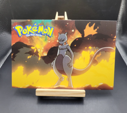 1999 Pokemon The First Movie 2 of 3 Warner Bros. Post Card NM-M Mewtwo Art - Image 1