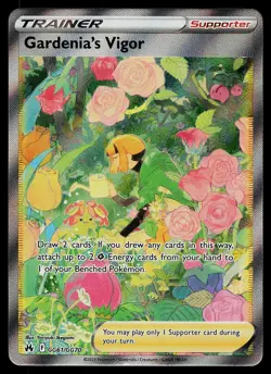 Pokemon Card - Gardenia's Vigor Crown Zenith Galarian Gallery GG61/GG70 - Image 1