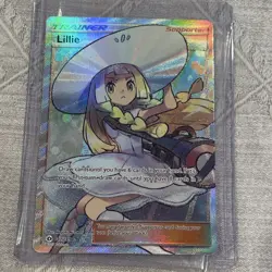 Pokemon Lillie Full Art Ultra Rare Holo Trainer Card SM Base Set 147/149 - Image 1