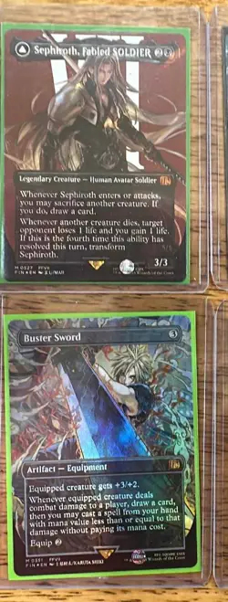 Sephiroth, Fabled SOLDIER (Borderless) (Surge Foil) Final Fantasy Foil - Image 1
