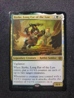 Byrke, Long Ear of the Law 0380 BLB MTG Mythic Foil VLP Magic The Gathering - Image 1