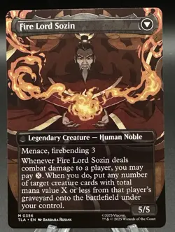 MTG The Rise of Sozin // Fire Lord Sozin Borderless - Avatar: The Last Airbender - Image 1