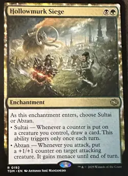Hollowmurk Siege Tarkir: Dragonstorm Regular Mtg Magic The Gathering - Image 1
