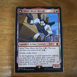 Slicer, Hired Muscle Magic The Gathering Transformers BOT - Image 1