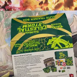 Pokemon TCG Celestial Storm Rayquaza ETB *EMPTY* with accessories FAST SHIP - Image 4