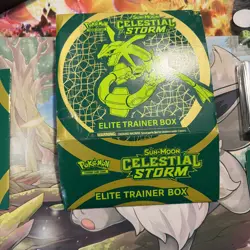 Pokemon TCG Celestial Storm Rayquaza ETB *EMPTY* with accessories FAST SHIP - Image 5