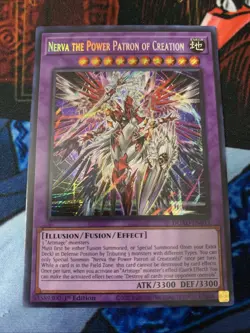 Nerva the Power Patron of Creation DUAD-EN033 Secret Rare 1st Edition NM Yugioh - Image 1