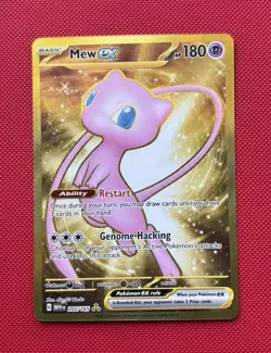 Pokemon Mew EX 193/165 Scarlet & Violet 151 Full Art Holo 180 HP Hyper Rare - Image 1