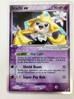 Pokemon TCG Jirachi EX 94/100 Holo Ultra Rare Crystal Guardians Lightly Played - Image 1