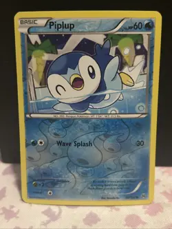 Pokemon TCG Piplup 36/162 XY Breakthrough Reverse Holo - Image 1