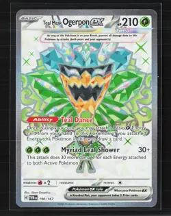 Pokemon 2024 Stellar Crown Teal Mask Ogerpon EX #190/167 - Image 1