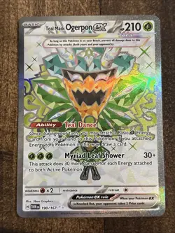 2024 Pokemon Twilight Masquerade Teal Mask Ogerpon ex 190/167 NM - Image 1