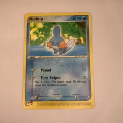 POKEMON TCG MUDKIP 60/109 NON-HOLO COMMON EXCELLENT RUBY & SAPPHIRE 2003 - Image 1