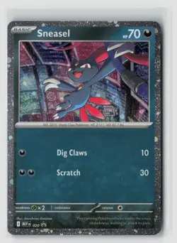 Sneasel #020 Me Mega Evolution Promo Promo Cosmos Holo Pokemon TCG NM - Image 1
