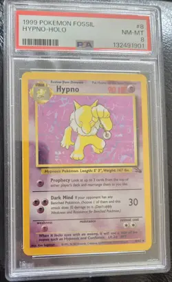 1999 Pokemon Fossil/Jungle Holo PSA 8 Bundle X3 Lapras Kangaskhan Hypno - Image 3