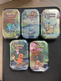 pokemon tcg: kanto friends mini tins ALL 5 - Image 1