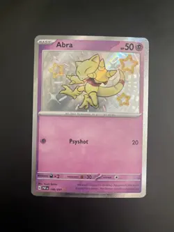Abra 148/091 SV: Paldean Fates Reverse Holo Rare Pokemon TCG - Image 1