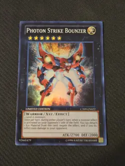 Photon Strike Bounzer CT09-EN022 Super Rare Limited Edition NM Yugioh - Image 1
