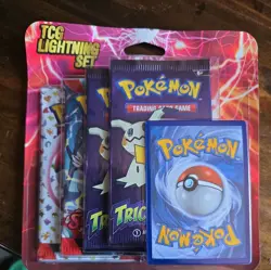 Pokemon TCG Lightning Set Booster Packs by Fairfield Company - 4 English Packs - Image 1