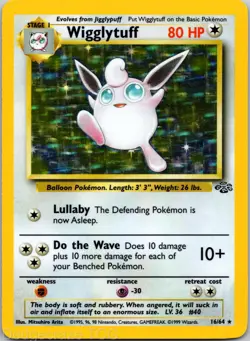 Wigglytuff 16/64 Holo Rare Jungle Pokemon LP - Image 1