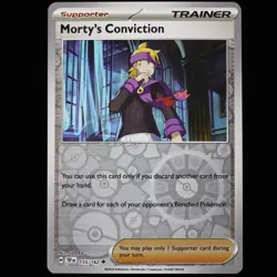 Pokemon TCG Morty's Conviction 155/162 Temporal Forces Reverse Holo Uncommon - Image 1