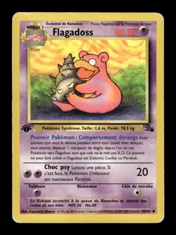 Carte Pokemon Flagadoss ED1 43/62 Fossile FR - Image 1