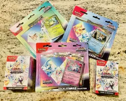 Sealed Pokemon TCG Prismatic Evolutions Booster Bundle And Art Tech Sticker Lot - Image 2