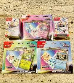 Sealed Pokemon TCG Prismatic Evolutions Booster Bundle And Art Tech Sticker Lot - Image 3