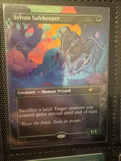 MtG x Secret Lair: Alien Auroras - Sylvan Safekeeper - *Galaxy Foil* - Image 2