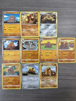 Diglett Dugtrio Pokemon Card Collection Lot Of 19 With Reverse Holos - Image 2