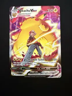 Pikachu VMAX TG17/TG30 Swsh11: Lost Origin Trainer Gallery Full Art Holo Card - Image 1