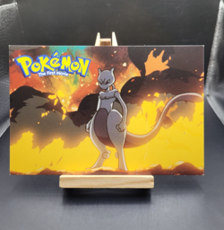 1999 Pokemon The First Movie 2 of 3 Warner Bros. Post Card NM-M Mewtwo Art - Image 1