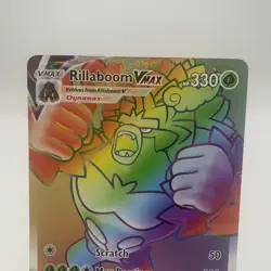Pokemon Cards Rillaboom VMAX 193/192 Rebel Clash Rare Rainbow NM - Image 2
