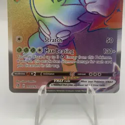 Pokemon Cards Rillaboom VMAX 193/192 Rebel Clash Rare Rainbow NM - Image 3