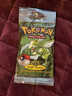 1999 Pokemon Jungle Booster Pack Factory Sealed Trading Card Game VINTAGE 742818060639 - Image 1