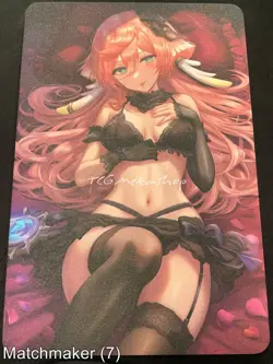 Matchmaker Spicy Waifu NSFW A5 Size Card Board Yanfei Genshin Impact Bed - Image 1