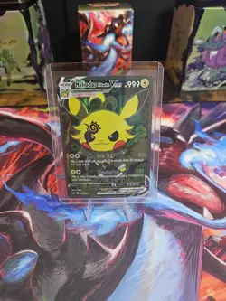 Pokemon x Seven Deadly Sins Meliodas Pikachu Full Art Pokemon Custom Card - Image 1