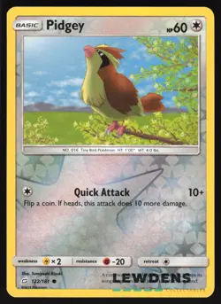 Pidgey - 122/181 - Common Reverse Holo - Team Up - Pokemon Card - Image 1
