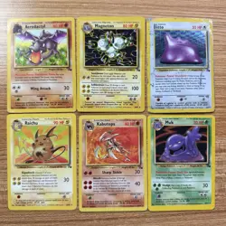 Pokemon TCG Fossil Rare Card Lot - Image 1